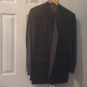 Jos A. Bank men's charcoal pinstripe suit